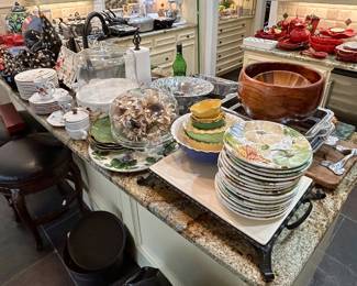 Large selection of dinnerware sets including Sur La Table & Williams & Sonoma 