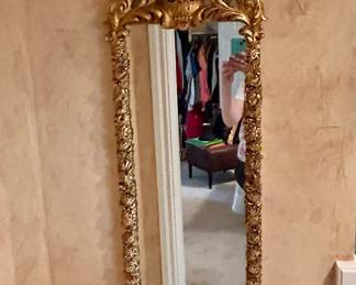 Gorgeous antique pair of French guilded mirrors 