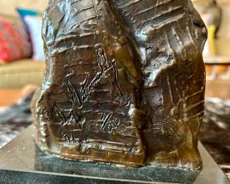 Bear bronze statue signed & numbered