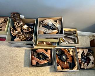 Freebird heels, boots & wedges  all with very little wear 