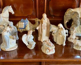 Beautiful Mirmasu made in Spain porcelain nativity set 