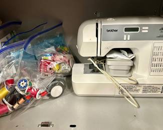 Brother portable sewing machine and sewing thread & accessories 