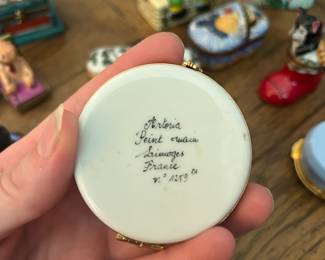 Limoge trinket boxes 