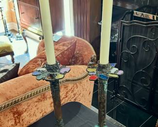 Gorgeous Diane Markin handmade candlesticks 