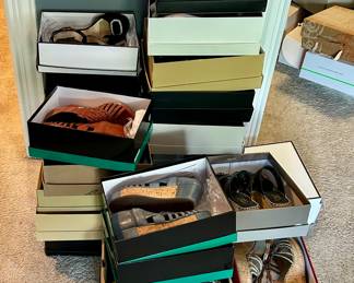Many women’s designer shoe brands some practically new 