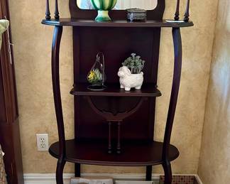 Lovely Antique Victorian Mirrored Shelf 