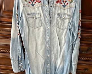 Stetson embroidered denim tops 