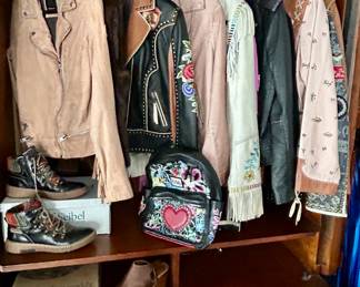 Gorgeous western-style leather jackets with fringe and other beautiful details 