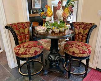 Mackenzie Child’s decor & bakeware, pair of beautiful kitchen table set 