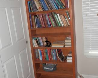 6 foot x 36 inch bookcase....and books !