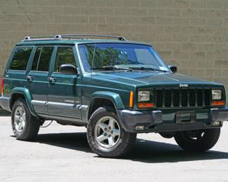 2000 JEEP CHEROKEE SPORT 4x4 / LEATHER / SINGLE OWNER / 75k ORIGINAL MILES | 74,675 original miles, one owner, clean carfax!
VIN: 1J4FF48S8YL231397. Purchased new from Biltmore Motors in Rye, NY c. 2000 - always garaged in an important Scarsdale, NY home.
All service records from 25 years of ownership. Forest Green Pearl paint and Camel brown leather interior.
Original window sticker describes Sport Value Group optional equipment:
Air Conditioning
Power Windows, Locks, Mirrors
Keyless Entry
Leather wrapped wheel
plus anti lock brakes, automatic transmission, factory tinted rear windows, fog lamps, cruise (speed) control, full size spare, 15 in. aluminum rims, only aftermarket add is a cd-changer under the rear seat.