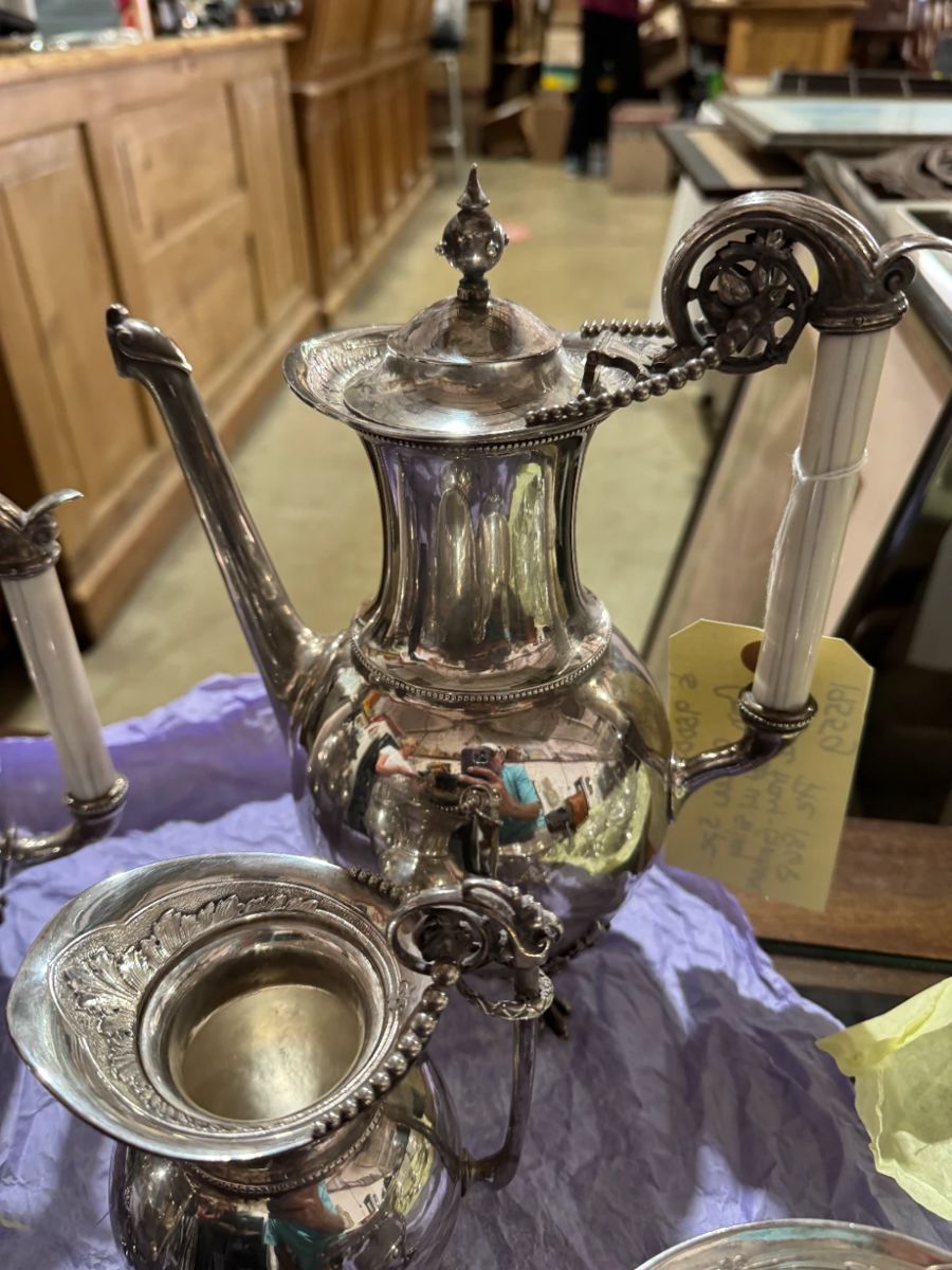 rare to market mid 1850's - 1860's Gorham Coin Silver (5) piece coffee service