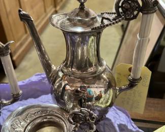 rare to market mid 1850's - 1860's Gorham Coin Silver (5) piece coffee service