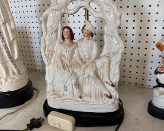 vintage lighting, Staffordshire, Limoges, brass, Chandeliers