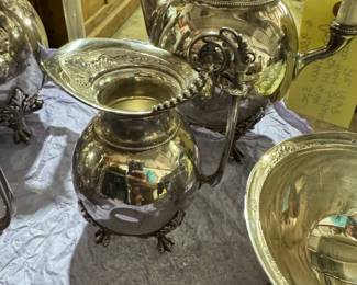 rare to market mid 1850's - 1860's Gorham Coin Silver (5) piece coffee service