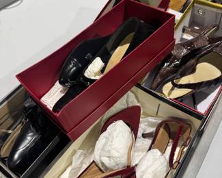 Gucci, Salvatore Ferragamo, Stuart Weitzman and others, Coach