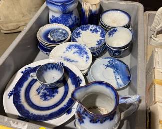 antique flow blue