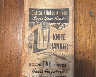 vintage Stoware Knife Hanger 