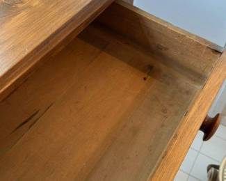 Antique Wooden Cabinet with Spool Turned Legs 