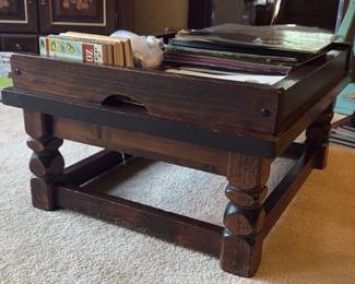Vintage Wooden Easel with Storage 