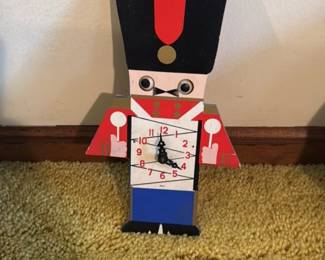 Wooden Nutcracker Clock