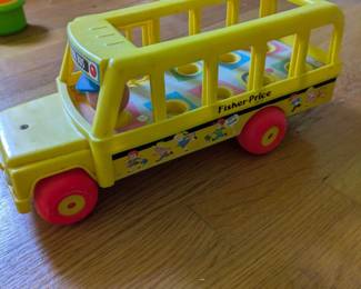 Fisher Price School Bus Toy 