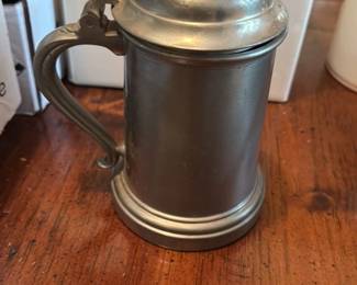 Pewter Stein with Hinged Lid 