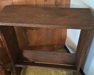 Rustic Wooden Shelf Unit 