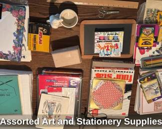 Assorted Art and Stationary Supplies 