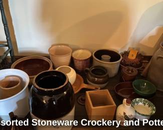 Assorted Stoneware Crockery and Pottery