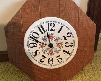 John Thomas Floral Decorated Mantel Clock 