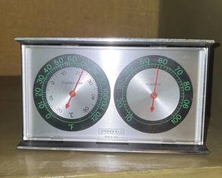 Springfield temperature and humidity gauge 