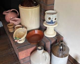Collection of Stoneware Jugs and Decorative Items 