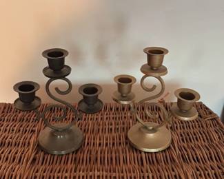 Vintage Brass Candelabra 