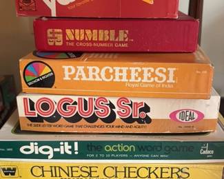 Collection of vintage board games 