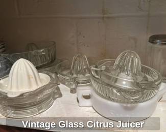 Vintage Glass Citrus Juicer 