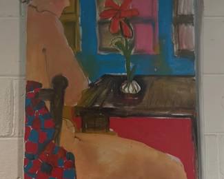 Abstract Figure with Flower 