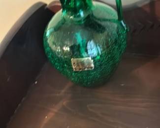 Murano Glass Decanter with Stopper 
