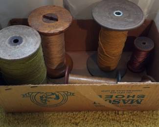 vintage thread spools 