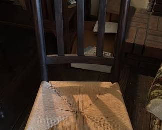 Arts and Crafts Rocking Chair with Rush Seat 