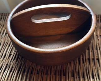 Mid-Century Modern Wood Bowl 
