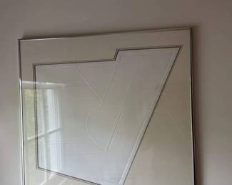 Abstract Geometric Embossed Print by Susan Ruberfield 