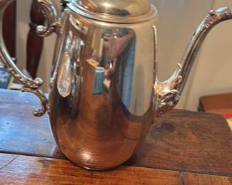Victorian Silver Plated Coffee Pot 