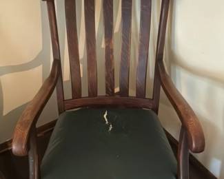 Antique Oak Rocking Chair 