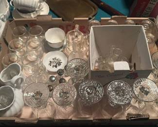 Assorted Glassware and Ceramic Tableware