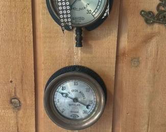 Vintage Steam Pressure Gauges 