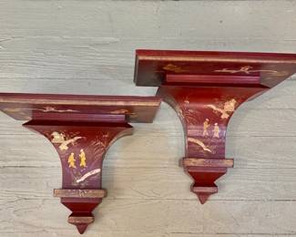 Chinoiserie Wall Pockets