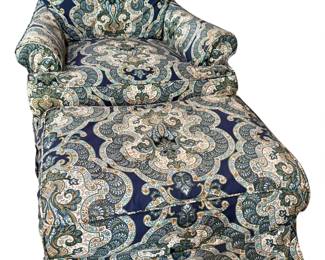 Paisley chair and ottoman