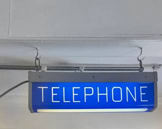 Vintage Telephone Sign