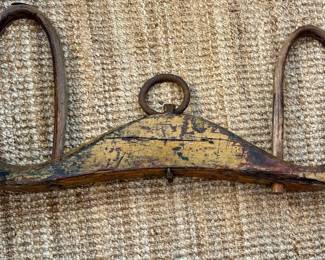 Folk painted antique Yoke